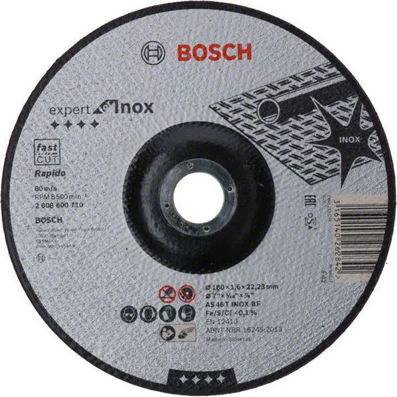 Cutting Disc Expert for Inox Rapido 180x1.6x22.23mm