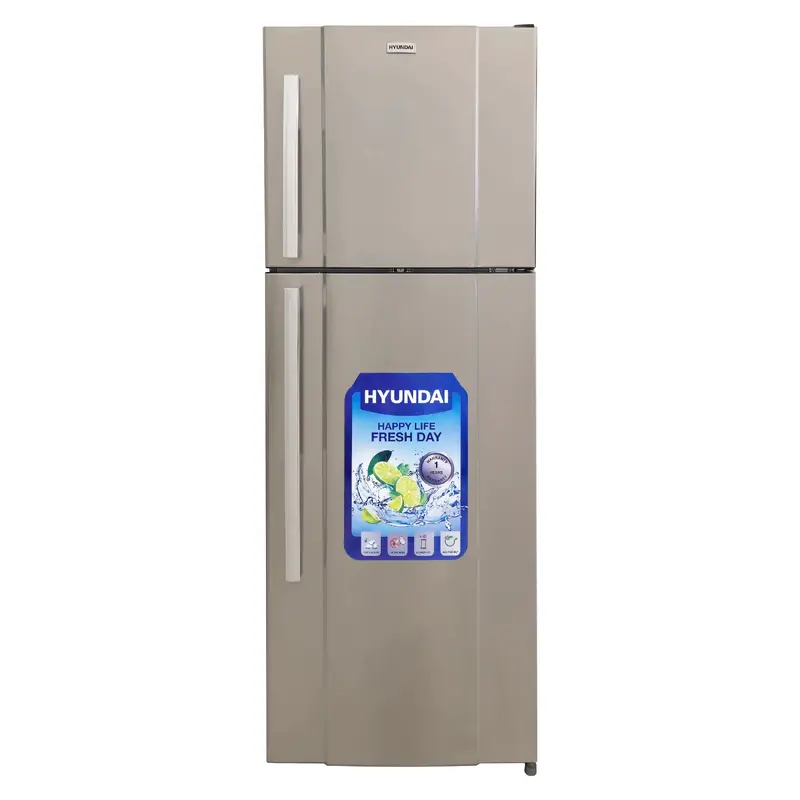 Hyundai Two Door Refrigerator 20Ft Top FreezerSilver