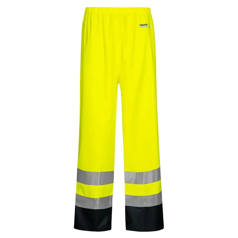Lyngse Rainwear Flame Retardant Hi-Vis Rain Trousers in PU QualityS