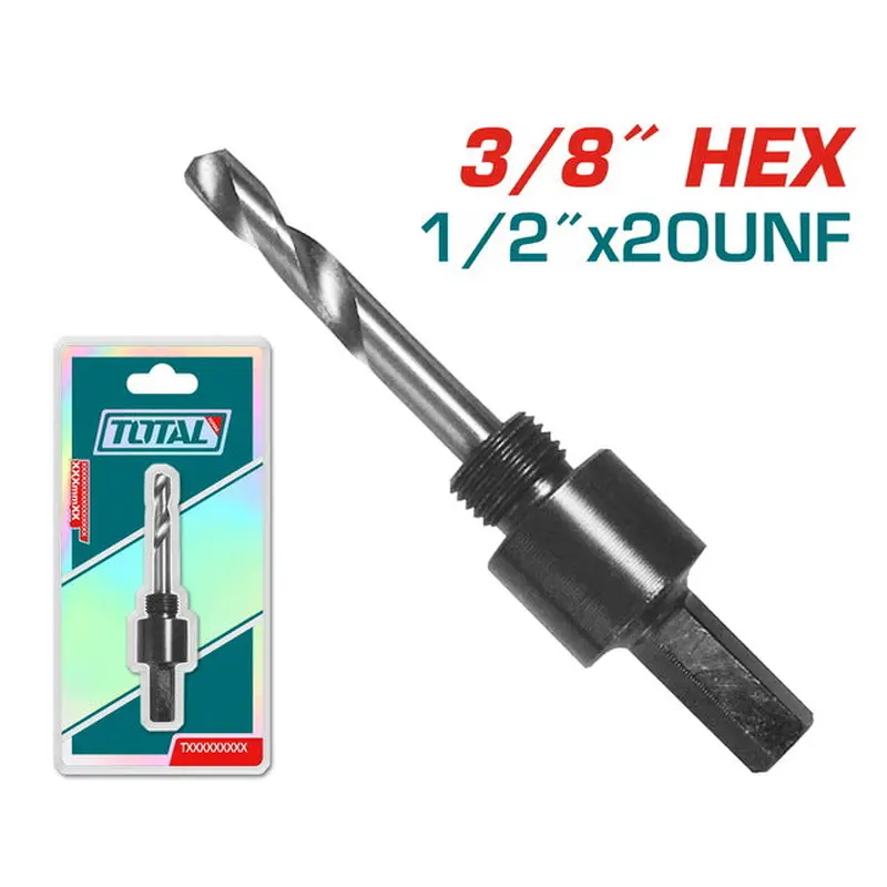 TOTAL ARBOR FOR HOLE SAW HEX 3/8" (TAC4201)