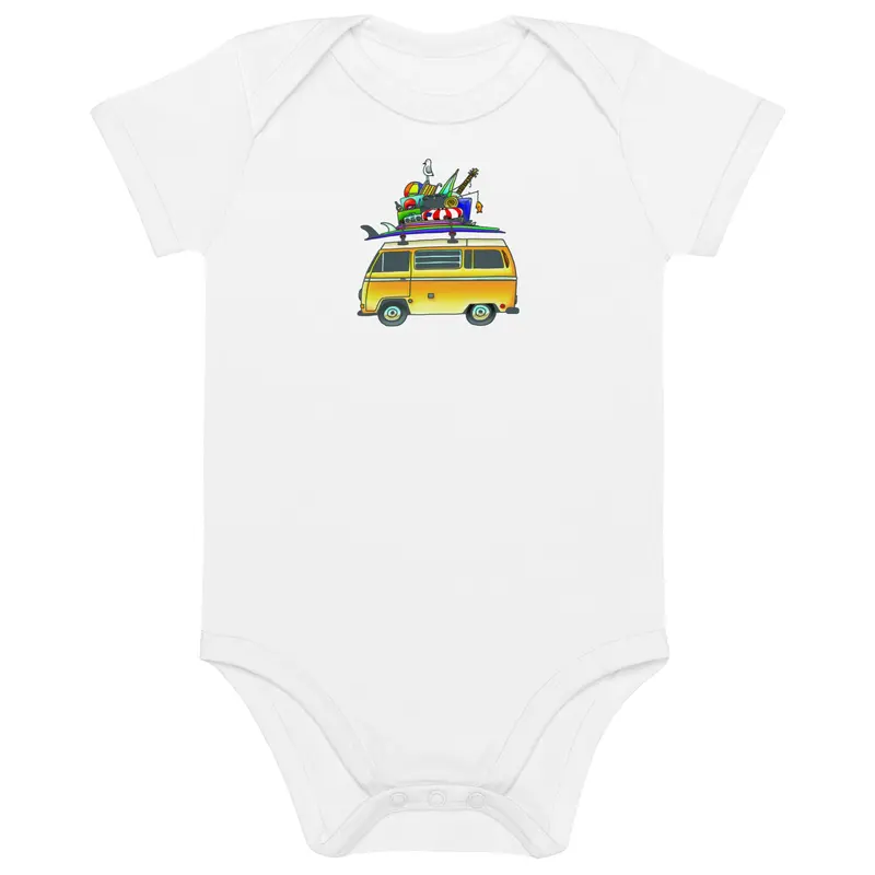 RAD Bus One-Piece Baby BodysuitBlack / 3-6m
