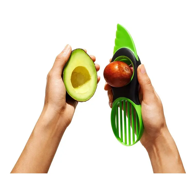Good Grips 1252180 Avocado Slicer, Plastic Blade, Green, Dishwasher Safe