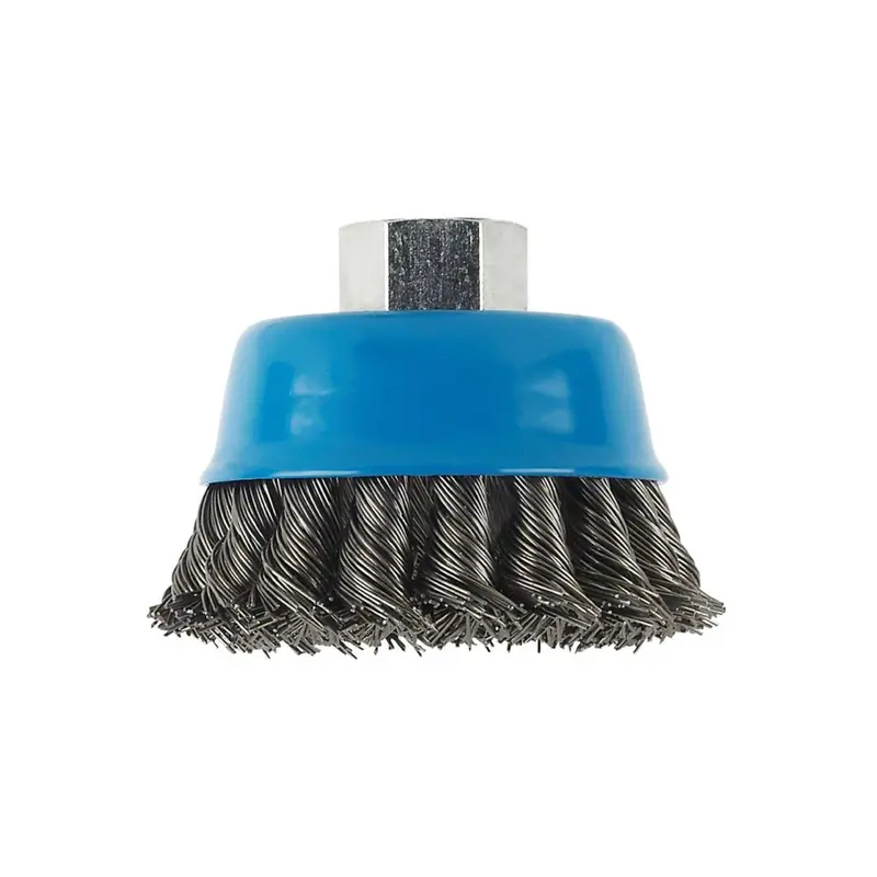 Cup Brush - Knotted Heavy fot Steel M14 | 100x0.8mm
