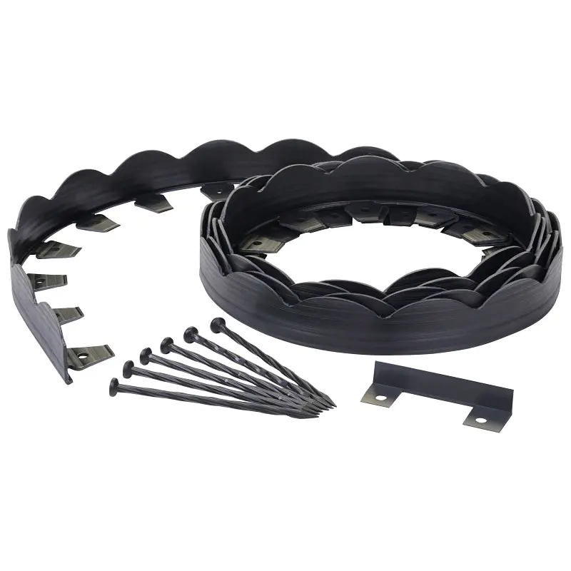 Dimex 3210-20-3 Landscape Edging, 20 ft L, L, Polyethylene, Black