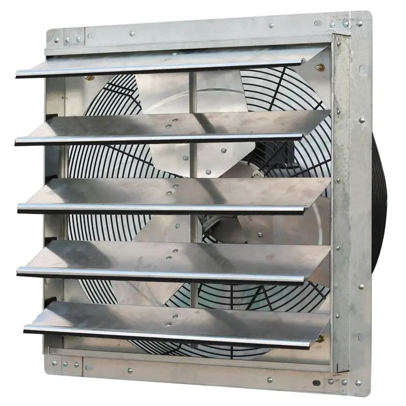 3368 CFM Silver Electric Powered Gable Mount Shutter Fan/Vent1200 / Silver / 13.8