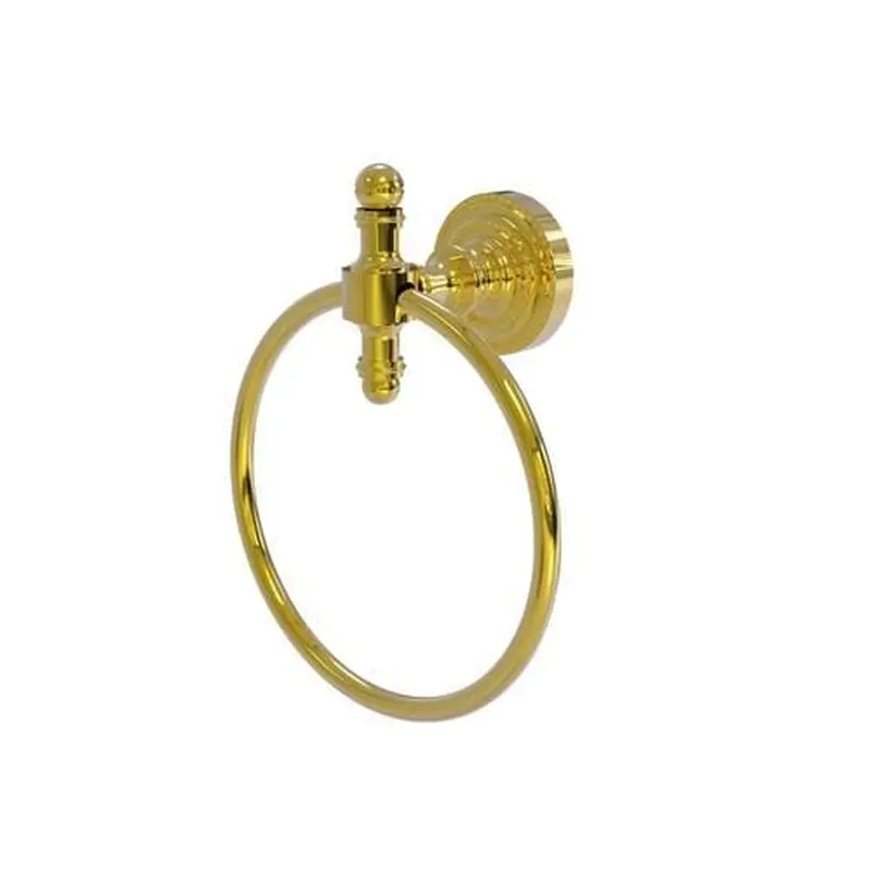 Allied Brass Retro Dot Polished Brass Wall Mount Towel RingBrushed Bronze