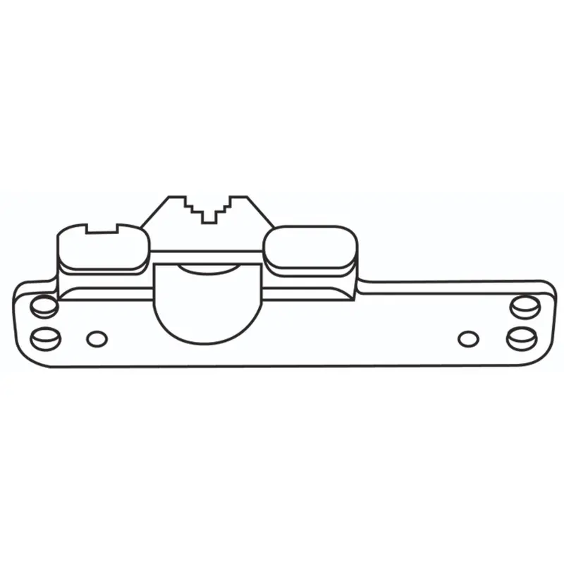 Fes Overlap Carrier Plastic White Straight