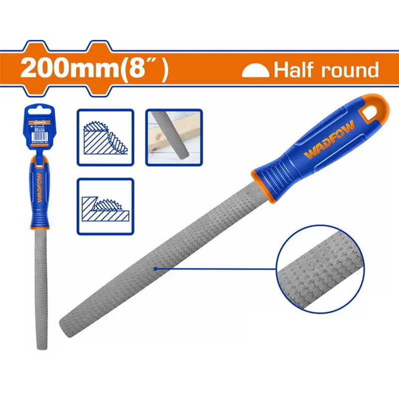 WADFOW Half Round Wood File 8" 200mm