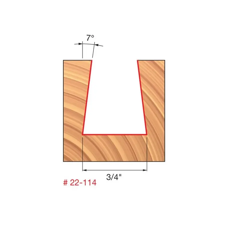 Freud | 22-114 3/4 (Dia.) Dovetail Bit