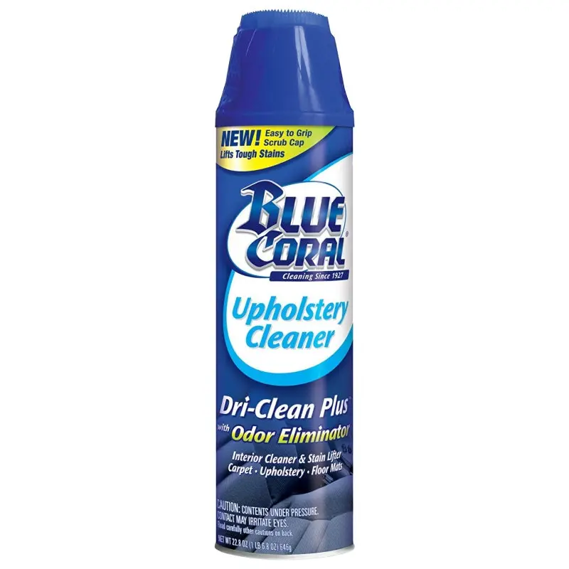 Blue Coral Dri-Clean Plus DC22 Upholstery Cleaner, 22 oz Aerosol Can, Liquid, Sweet