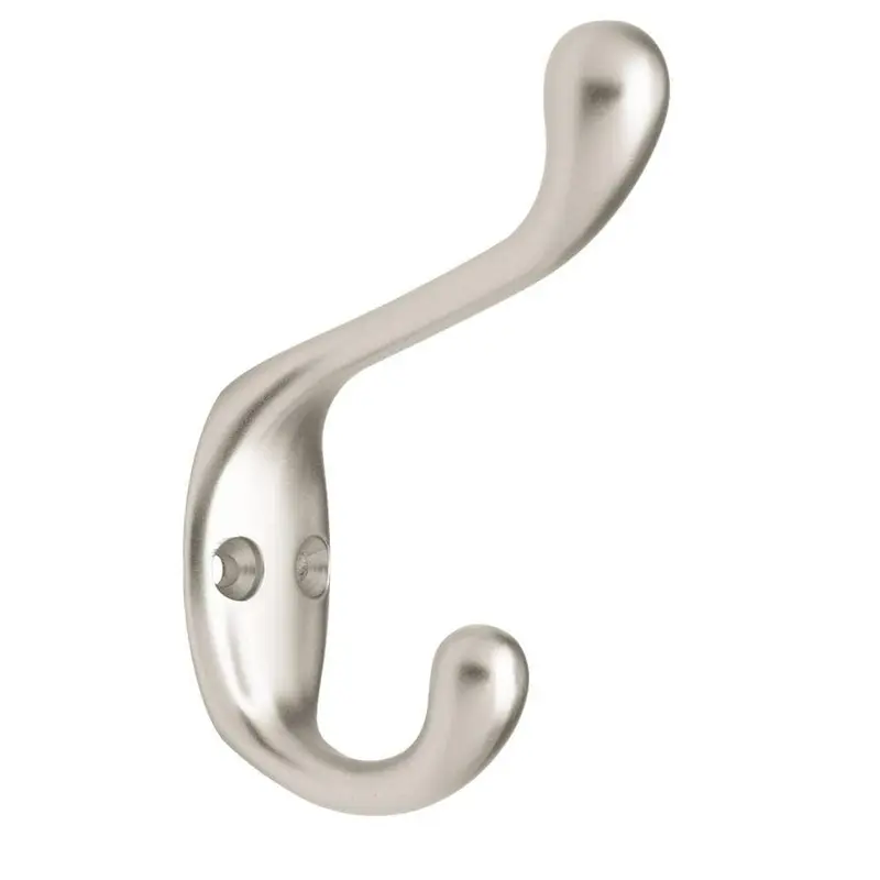 3-1/2 in. Satin Nickel Heavy Duty Coat Hook (3-Pack)Matte Black / .15 / 3