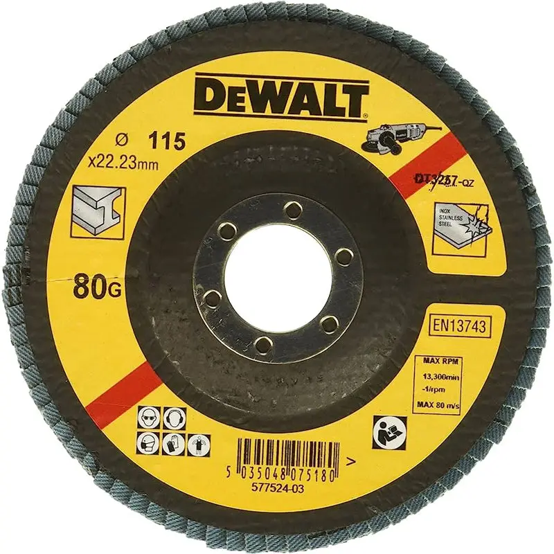 Flap disc | type 29 - angled 115mm - 80 grit - pack of 10