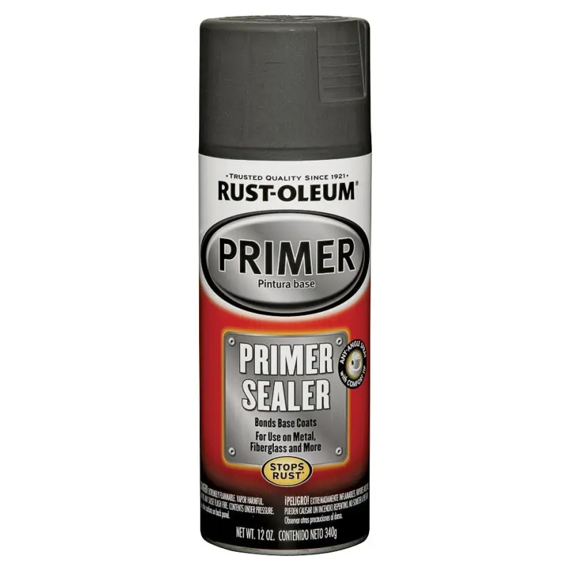 Rust-Oleum 249321 Spray Primer, Light Gray, 12 oz, Can