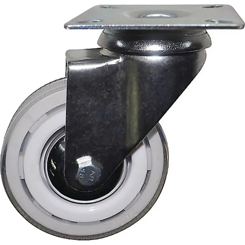 3 in. White Snow Swivel Caster with 132 lbs. Load Capacity (4-Pack)