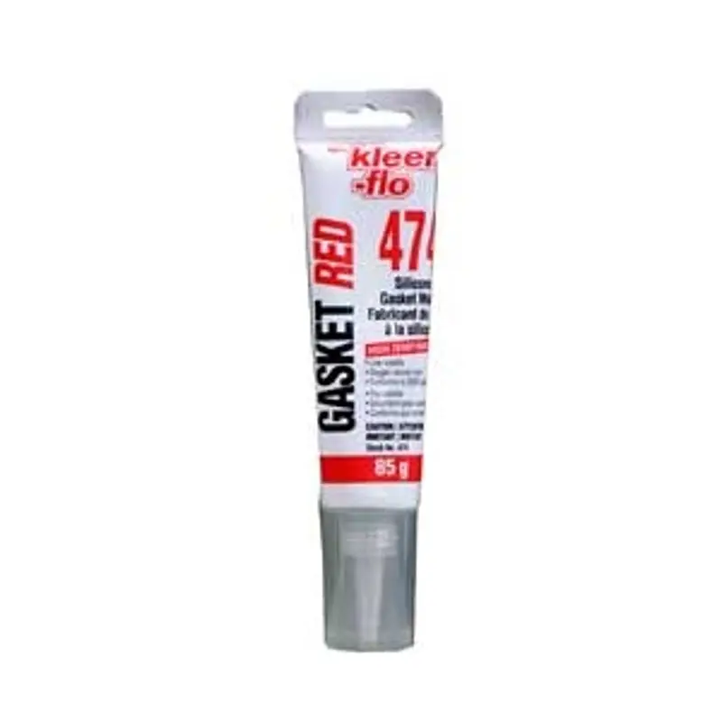 Kleen-Flo 474 Silicone Gasket Maker, 85 g Tube, Paste, Acetic Acid