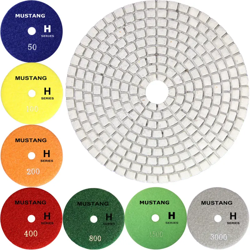 MUSTANG-H 7-Step Polishing PadsMUSTANG-H  4" x   #50 Grit