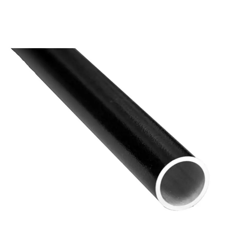 24 ft. x 1.9 in. Textured Black Aluminum Round ADA HandrailWhite / 6 / 2 in