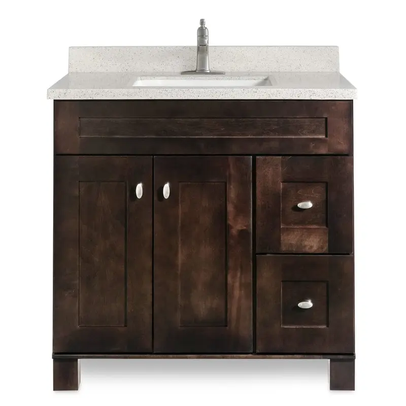 31-in Dune Solid Surface Bathroom Vanity TopDune