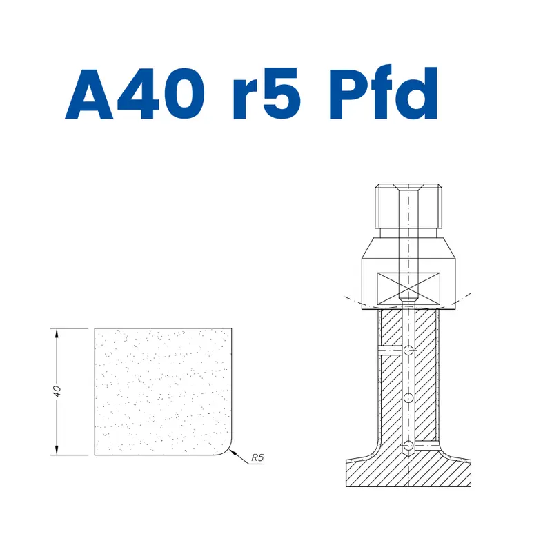A40 r5 Pfd(40mm r5 Eased Edge Polished Face Down)EHS Kit (All materials high speed) / 1