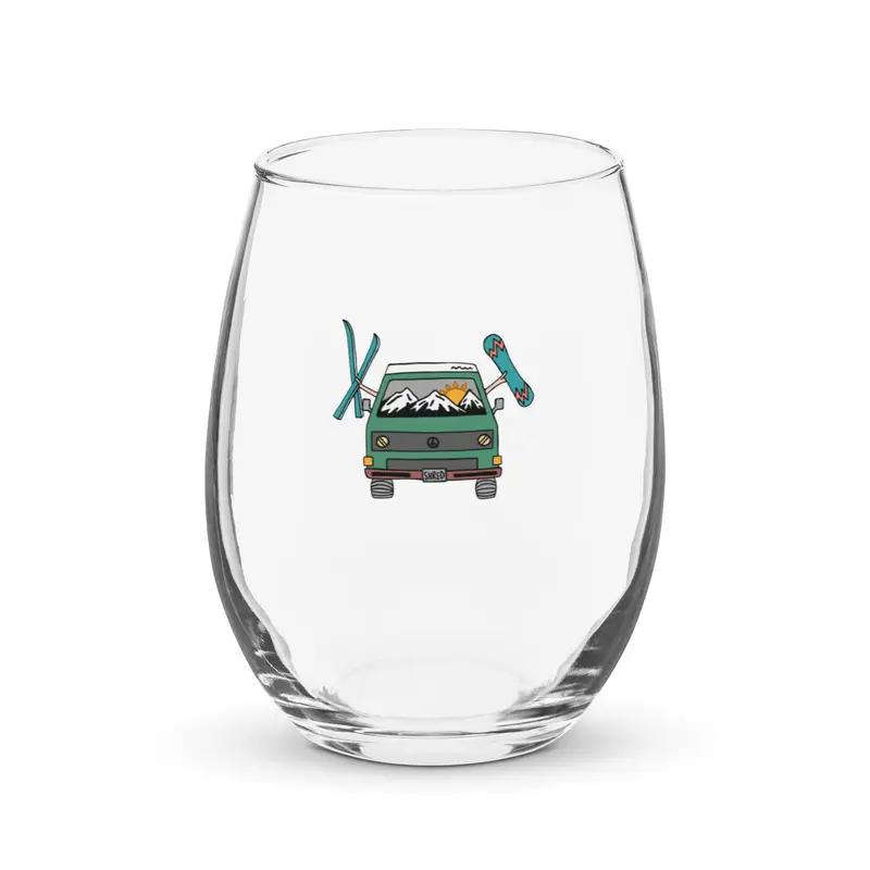 Shred Van Stemless Wine Glass