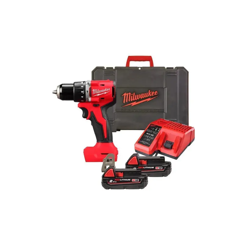 Milwaukee 18V Brushless Hammer Drill Driver Kit | M18BLPDRC-202C