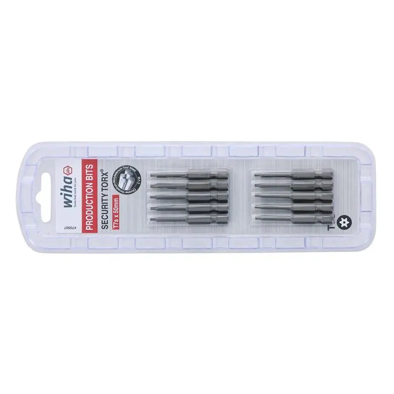 Wiha Security Torx Power Bit T7s Pack of 10 Bits