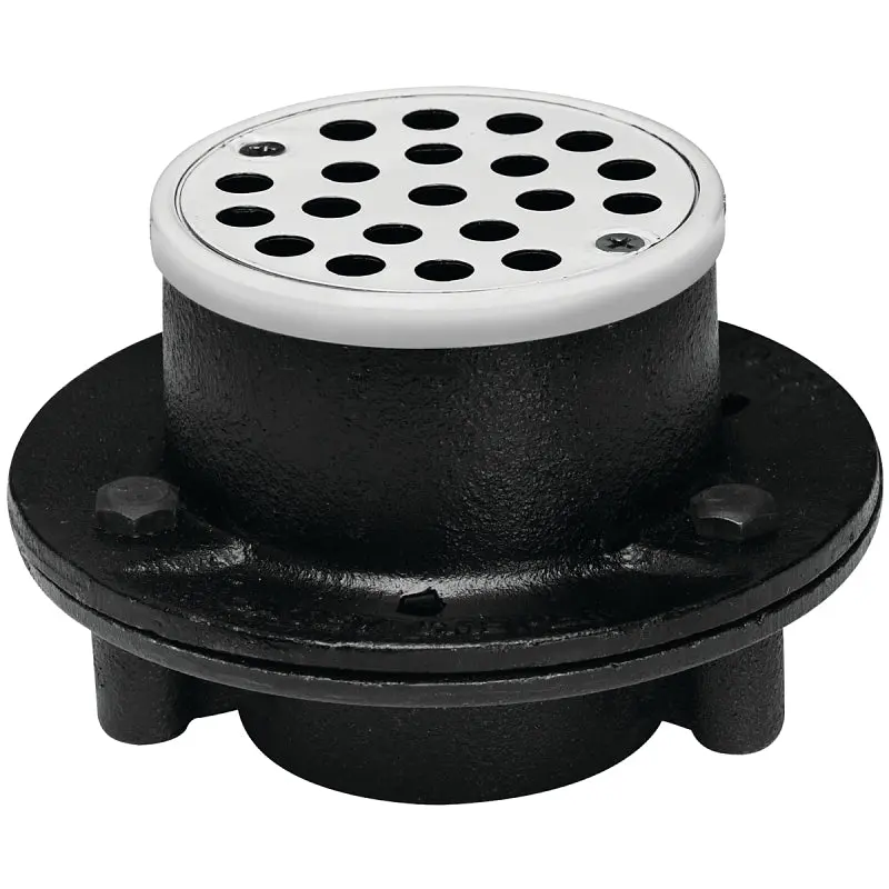 Oatey 42197 Shower Drain, Iron, Black