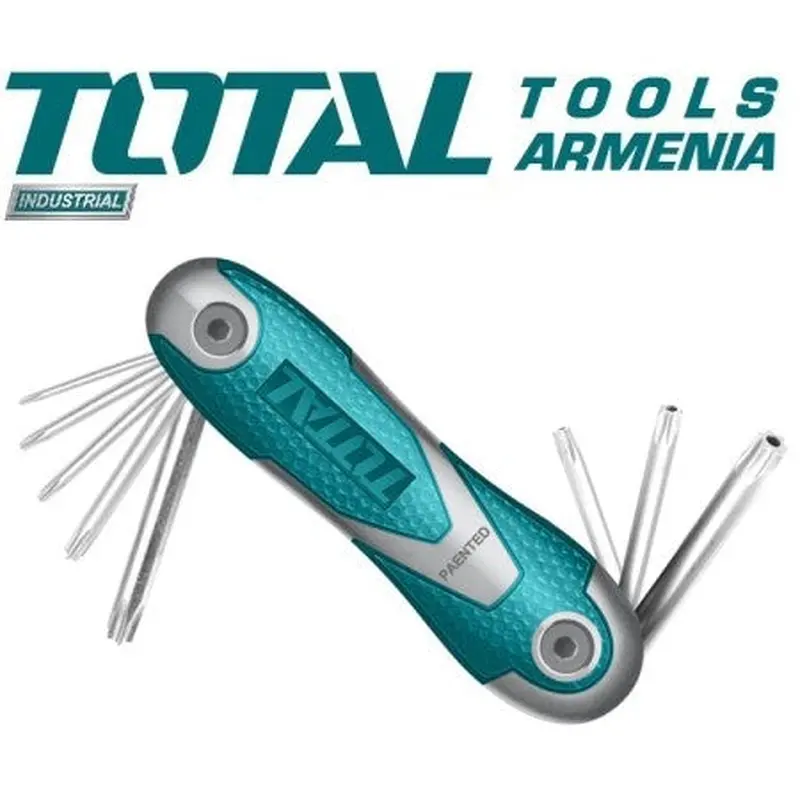 Folding set of TORX keys 8pcs. TOTAL THT1061846