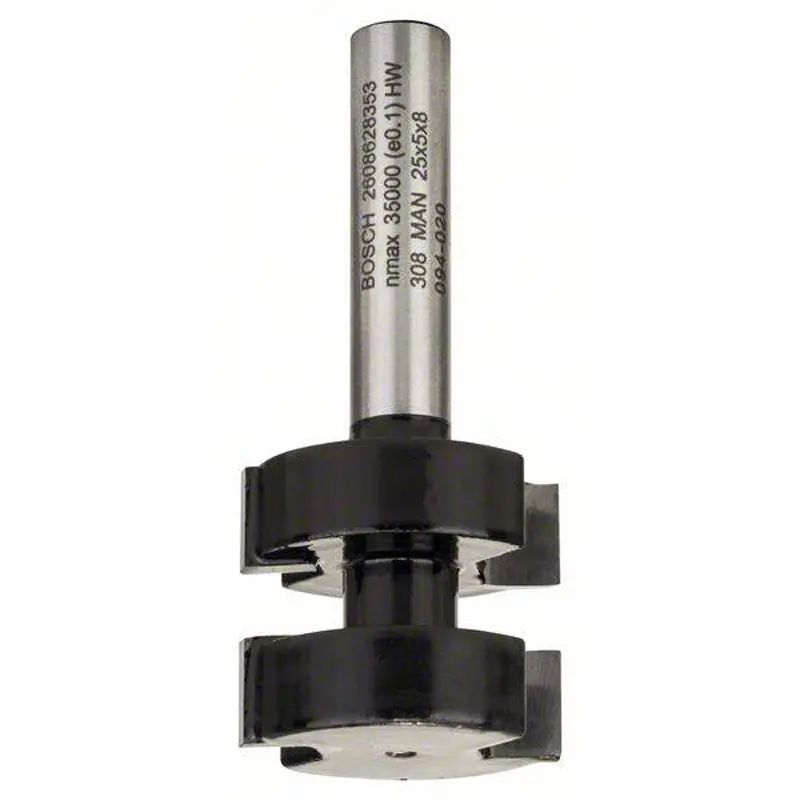Tongue Jointing Bit 8mm, D1 25mm, L 5mm, G 58mm