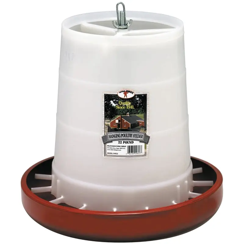 Little Giant PHF22 Poultry Feeder, 22 lb Capacity, Plastic