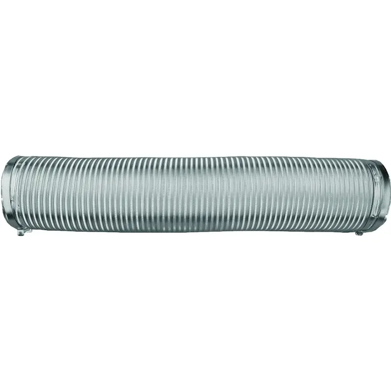 Builder's Best 110131 Flexible Dryer Transition Duct Soft-Cuff, 8 ft L, Aluminum