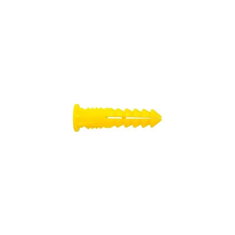 Ucan | Yellow Plastic (Wall) Plugs(12-14-16X1-1/2)-Pkg. Qty. (100)