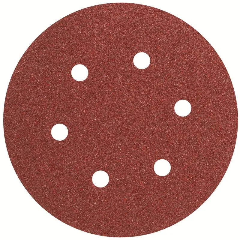Bosch | SR6R180 5 Piece 6 In. 180 Grit Hook Loop Sanding Disc