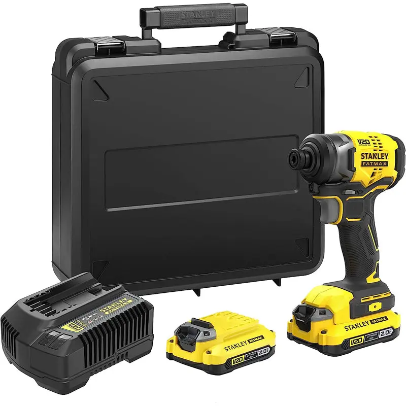 Cordless Impact Driver with 2x 2AH Batteries   Kit Box