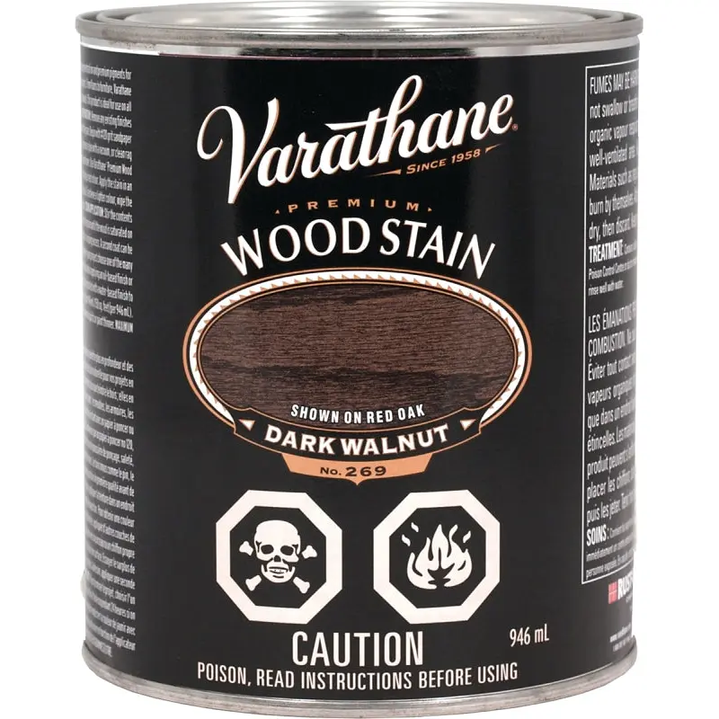 Varathane Y215328H Stain, Dark Walnut, Liquid, 946 mL