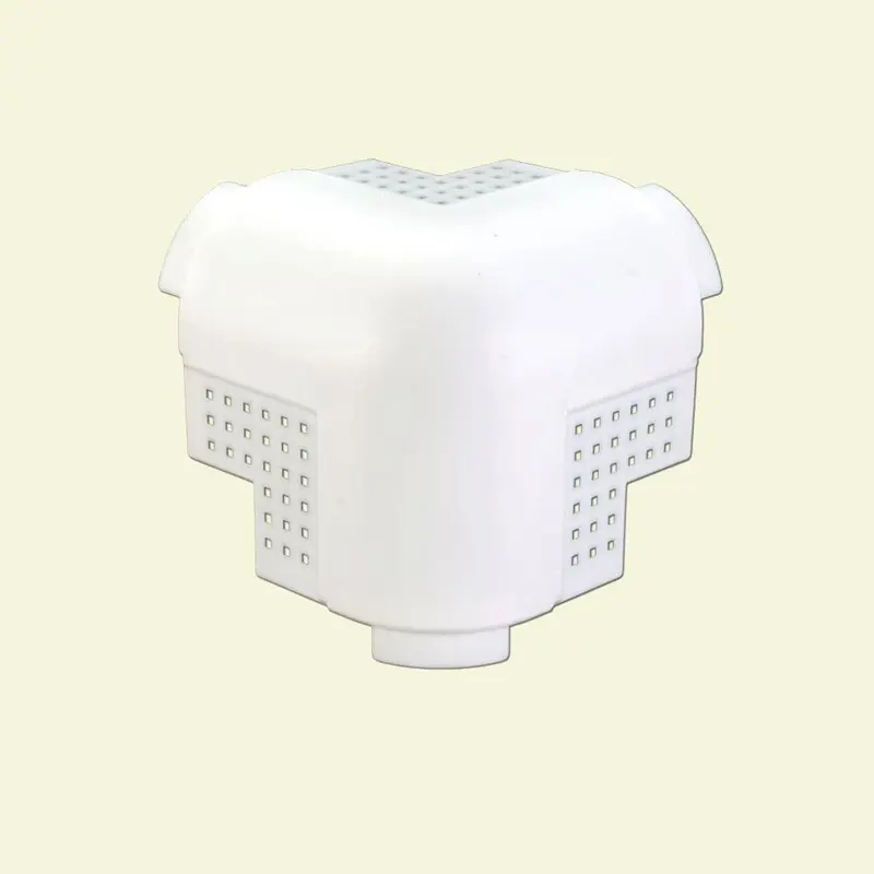 1-1/2 in. Vinyl 3-Way Bullnose Corner Cap (50-Pack).06 / carton