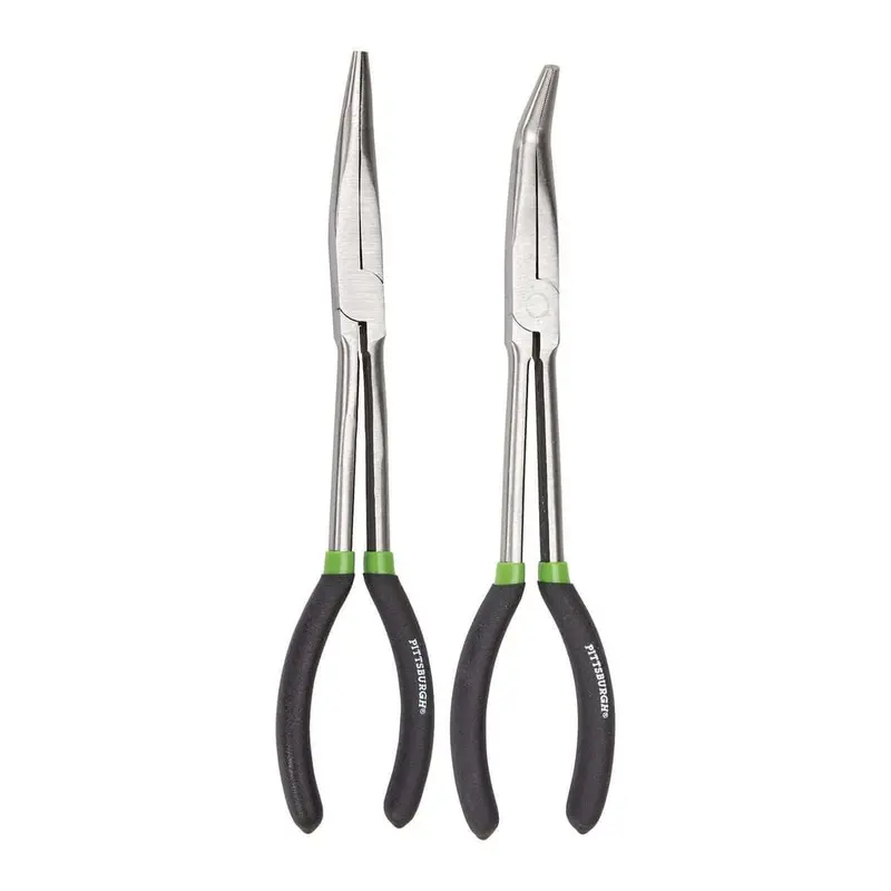 20 Offset & 45 Angle Long Reach Pliers, 2 Pc.
