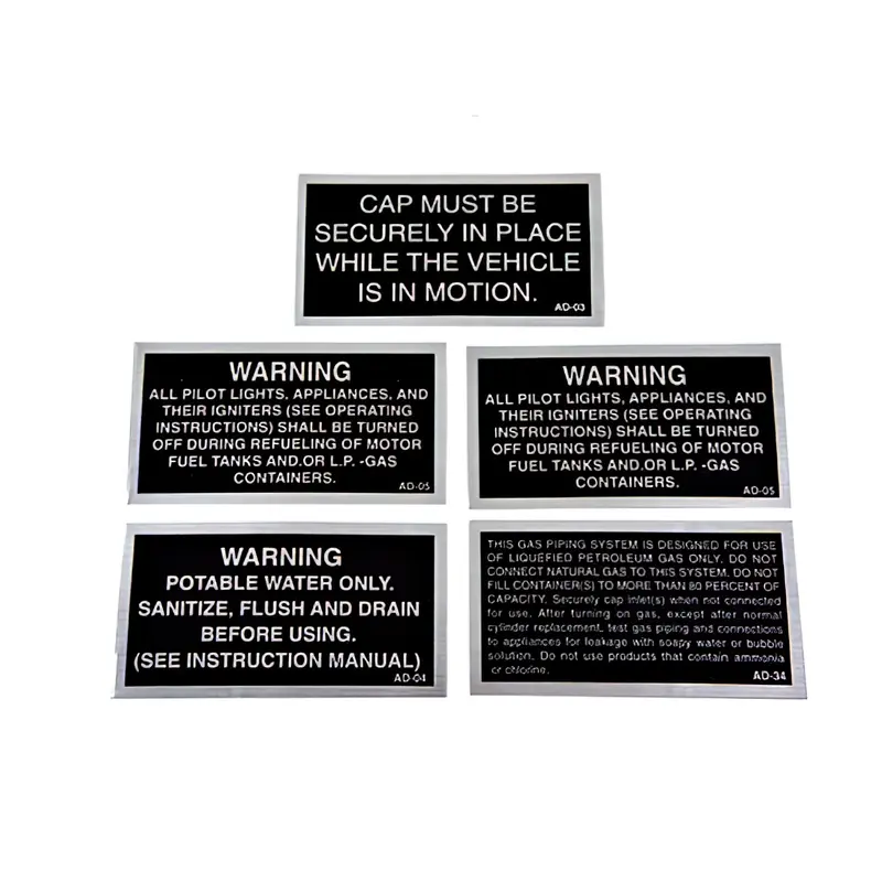 BARGAIN BASEMENT - Westy Warning Label Set [Bus]
