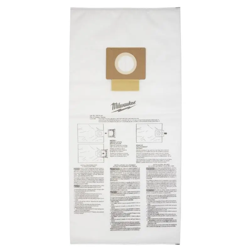 Milwaukee 49-90-1999 Fleece Dust Bags (5PK) - 12 Gallon