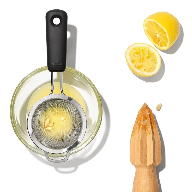 Good Grips 1136000V1 Mini Strainer, 3 in Mesh, Stainless Steel