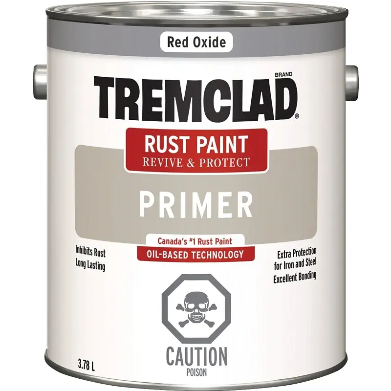 Rust-Oleum 274102155 Rust Primer, Flat, Red Oxide, 3.78 L