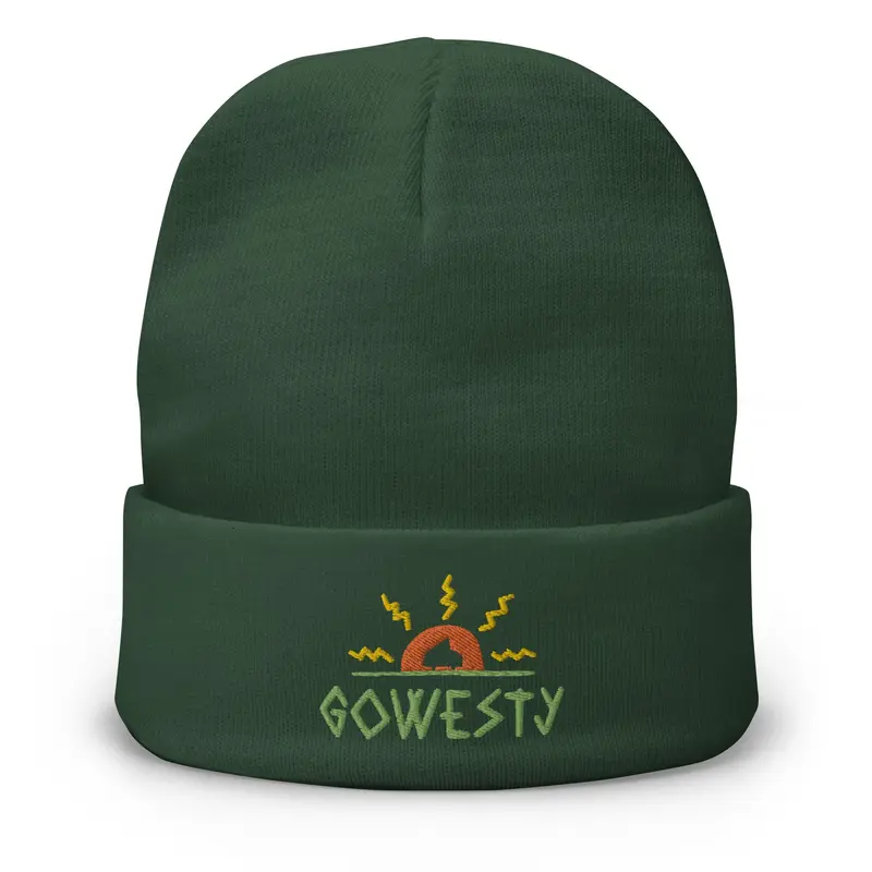 MAK GoWesty Logo Embroidered BeanieBlack