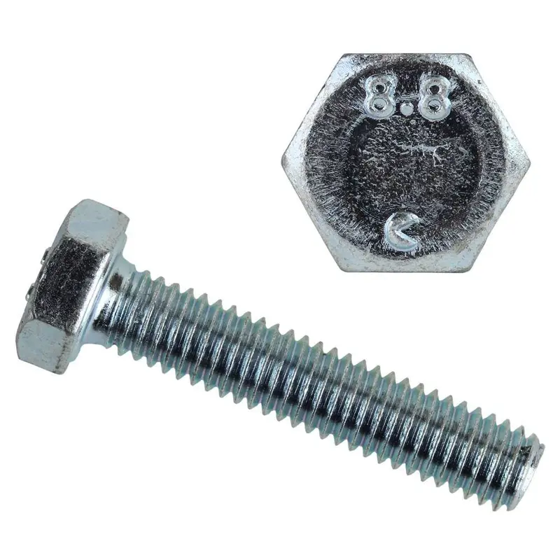10 mm-1.5 x 30 mm Zinc-Plated Metric Hex Bolt
