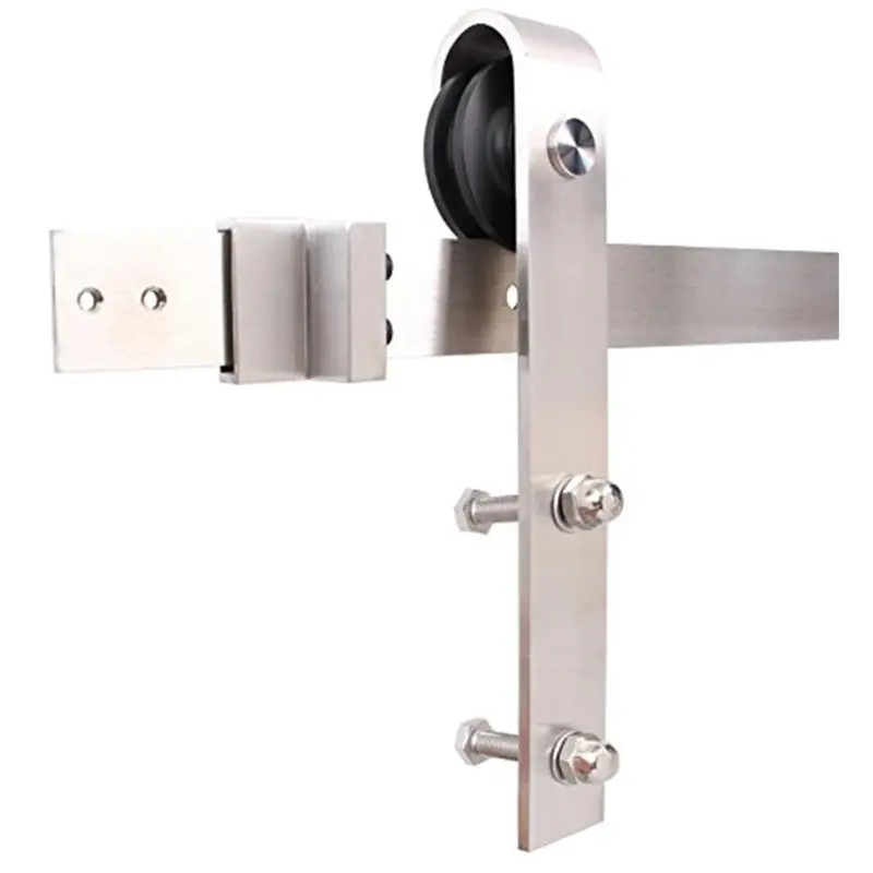 6 ft. Stainless Steel Sliding Barn Wooden Door Hardware Set