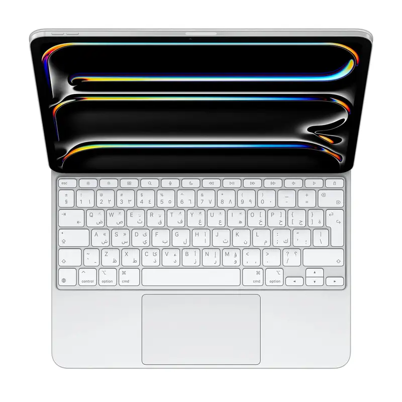 Apple Magic Keyboard for iPad Pro 13inch (M4) Arabic LayoutWhite