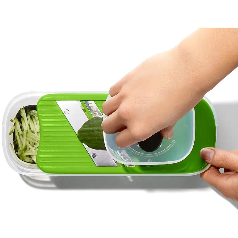 Good Grips 1253580V2 Grater and Slicer Set, Stainless Steel Blade, Dishwasher Safe: Yes