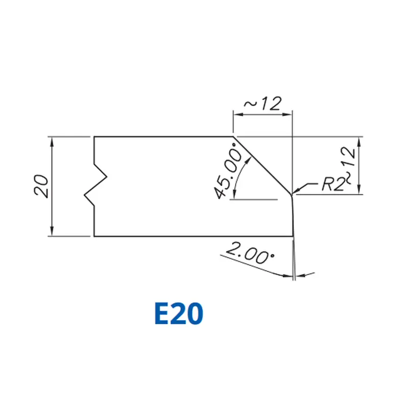 E20(20mm 2/3 Bevel -  Router Bits)Standard Full Kit (BITS) / Breaker