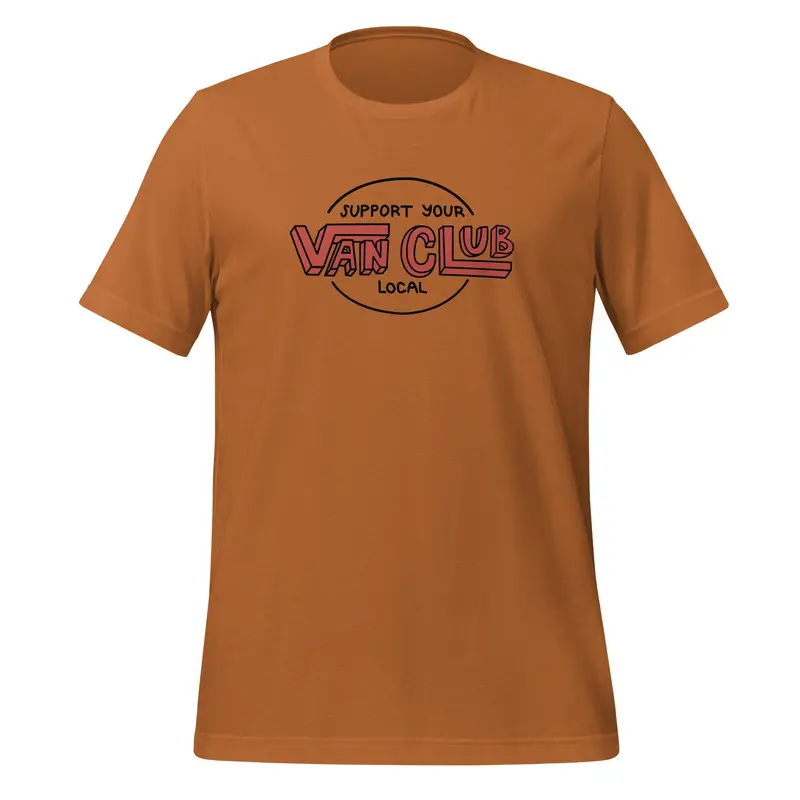 Support Your Local Van Club T-ShirtBurnt Orange / XS