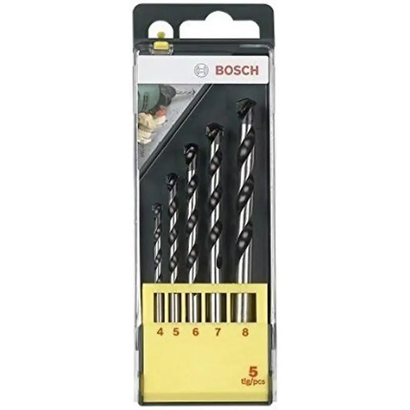 CYL-1 Concrete Drill Bit Set 4/5/6/7/8mm 5pcs