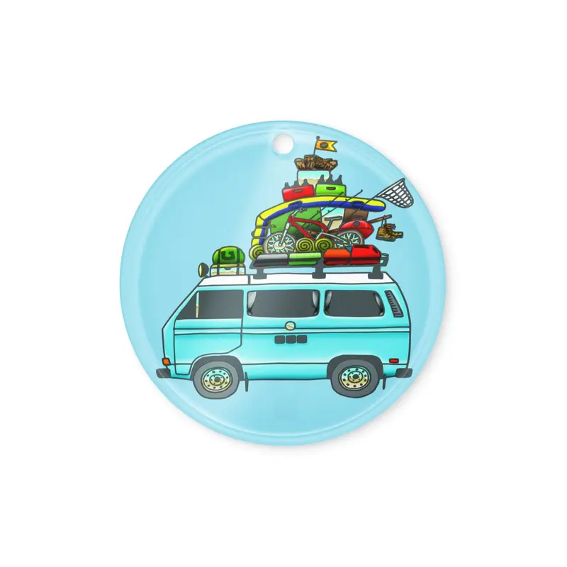 RAD Vanagon Acrylic OrnamentCircle